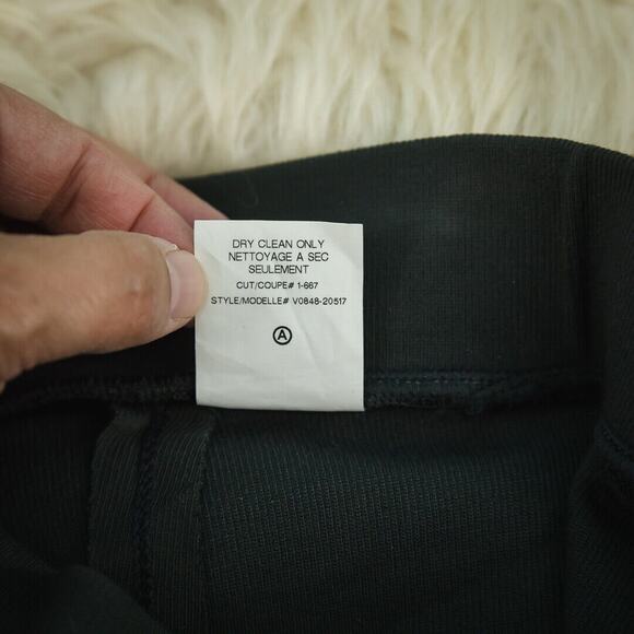 Vince Size XS Stirrup Ribbed Knit Pull On Stretch Dark Grey Gray Leggings Pants - Picture 6 of 7